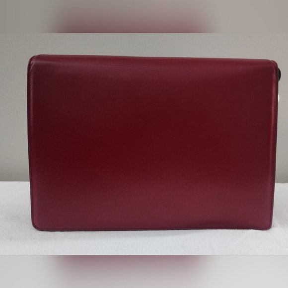 Authentic Gucci GG Marmont Red Leather Shoulder Bag Gold Hardware Gucci Handbag - Picture 4 of 14